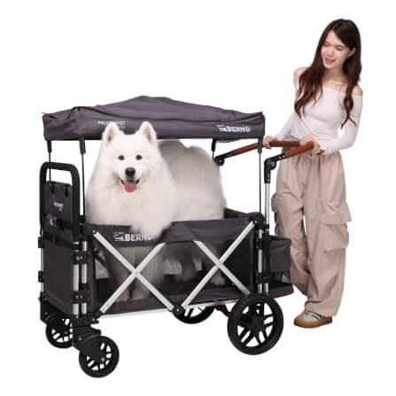 รถเข็นสัตว์เลี้ยง BERND BLOOM PET MINI - สีเทา_4